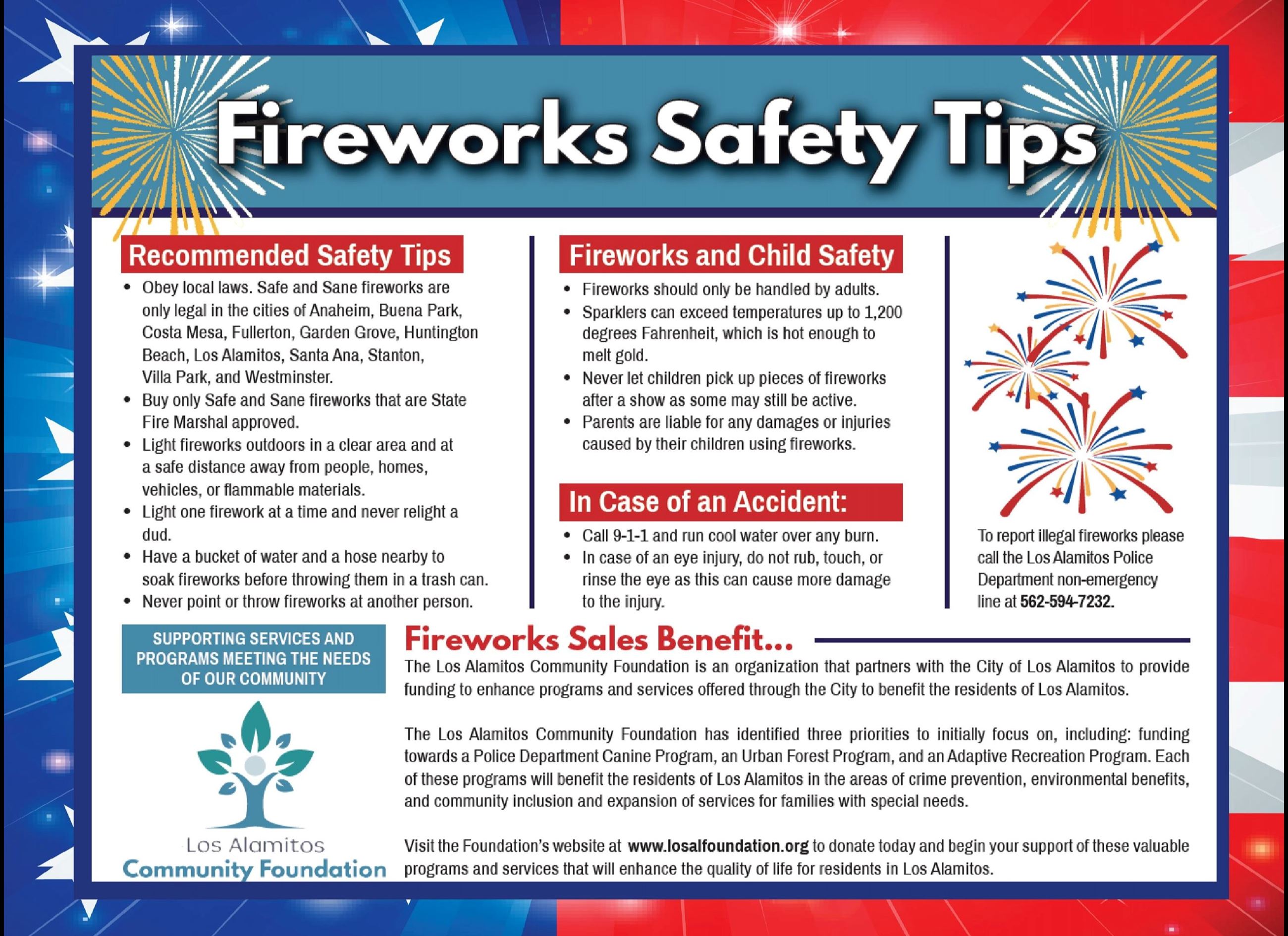 Fireworks Safety Tips